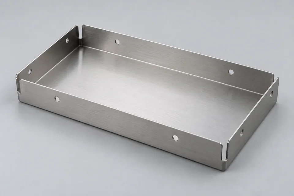 Illustrative custom metal formed trays